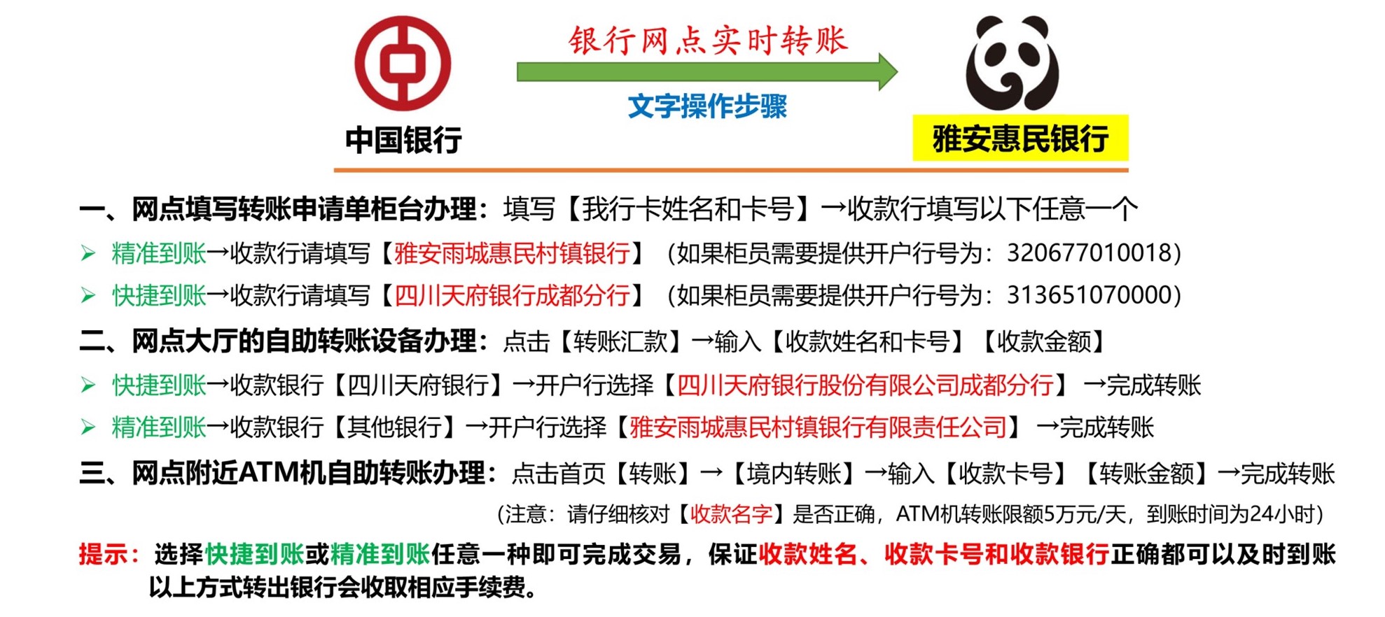 网点柜台转账